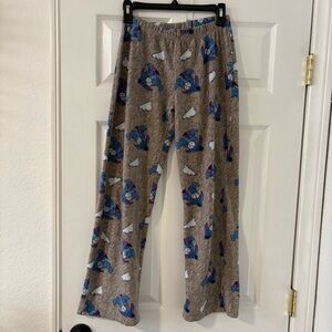 Disney Women’s Eeyore Pooh Gray Fleece Pajama Pants Size Small